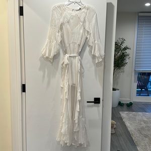 White silk sparkle dress by Alice McCall